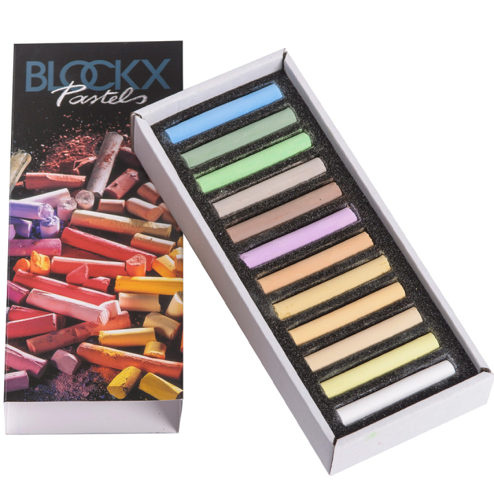 Soft Pastels Light 12-set i gruppen Konstnärsmaterial / Kritor och blyerts / Pastellkritor hos Pen Store (133364)