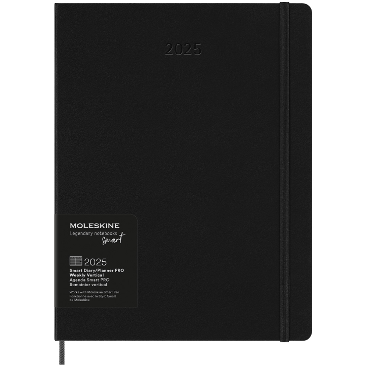 12M M+ Digital Planner Weekly Note 2025 XL Black i gruppen Papper & Block / Kalendrar och almanackor / Specialkalendrar hos Pen Store (133782)