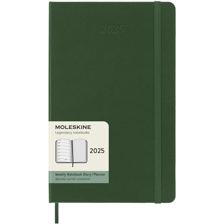 12M Weekly Notebook Hardcover 2025 Pocket Myrtle Green i gruppen Papper & Block / Kalendrar och almanackor / 12-månaderskalendrar hos Pen Store (133802)