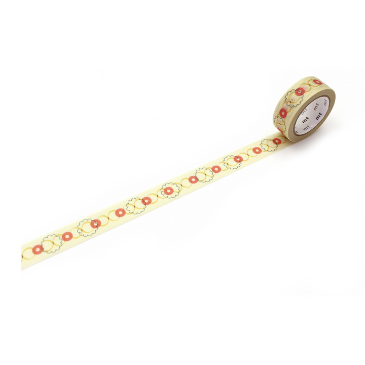 Washi-tejp Retro design button i gruppen Skapande & Hobby / Hobbytillbehör / Washi-tejp hos Pen Store (134012)