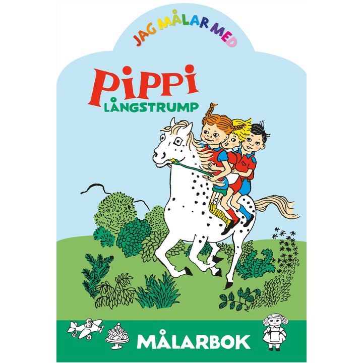 Jag målar med Pippi Långstrump i gruppen Kids / Barnpyssel och kreativitet / Målar- och pysselböcker / Målarböcker hos Pen Store (134491)