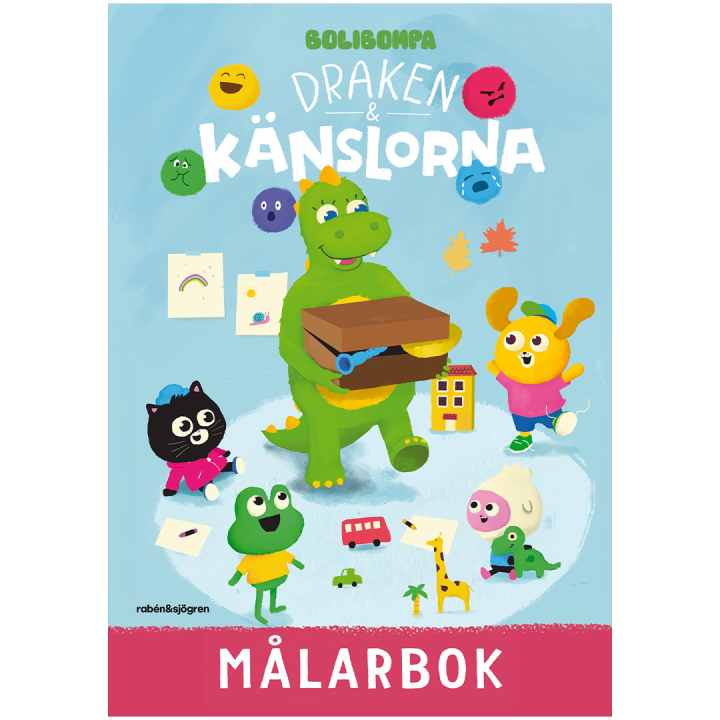 Draken och känslorna - målarbok i gruppen Kids / Barnpyssel och kreativitet / Målar- och pysselböcker / Målarböcker hos Pen Store (134501)