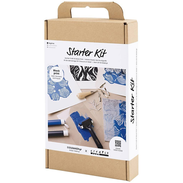 Linoleumset Startkit 12 delar i gruppen Skapande & Hobby / Tekniker / Linoleumtryck hos Pen Store (134612)