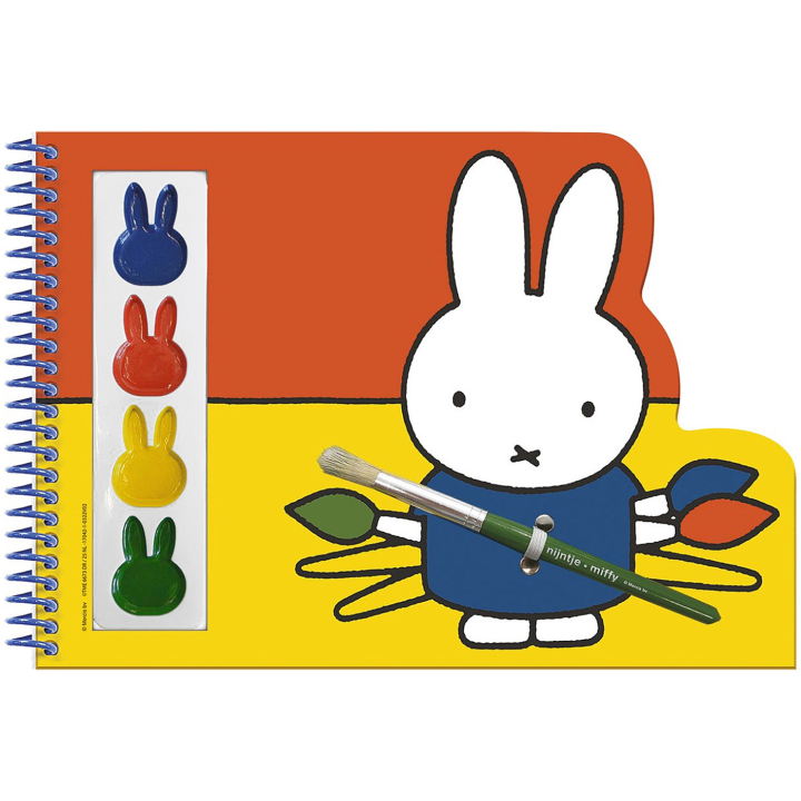 Miffy Paint Book Färger + Pensel i gruppen Kids / Måla och skapa / Målarfärg för barn  / Vattenfärg för barn hos Pen Store (134895)