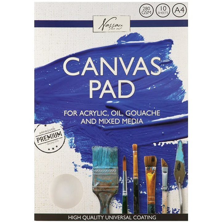 Canvas Pad A4 Bomull i gruppen Papper & Block / Konstnärsblock / Akrylblock hos Pen Store (134922)