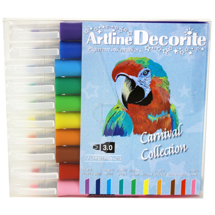 Decorite Calligraphy 10-pack Carnival i gruppen Skapande & Hobby / Kalligrafi / Kalligrafipennor hos Pen Store (134996)