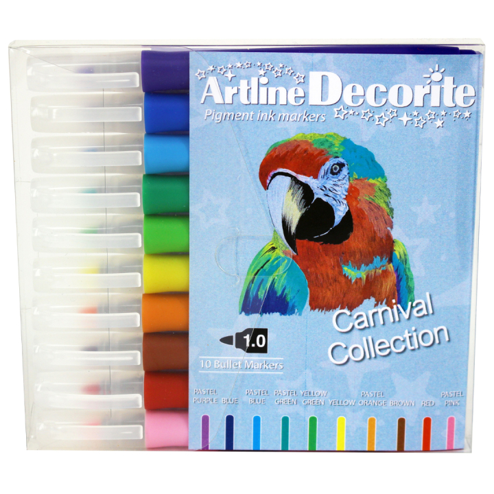 Decorite Marker 10-pack Carnival i gruppen Pennor / Konstnärspennor / Akrylmarkers hos Pen Store (134998)
