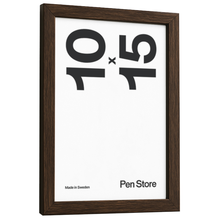 Träram Valnöt 10x15 cm i gruppen Skapande & Hobby / Organisera / Ramar / Valnötsfärgade ramar hos Pen Store (135065)