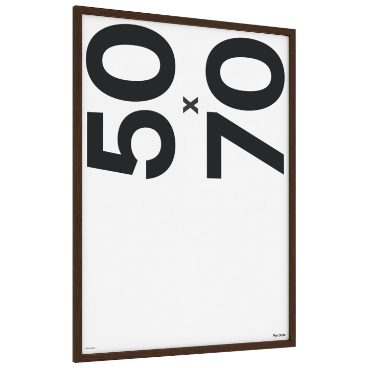 Träram Valnöt 50x70 cm i gruppen Skapande & Hobby / Organisera / Ramar / Valnötsfärgade ramar hos Pen Store (135076)