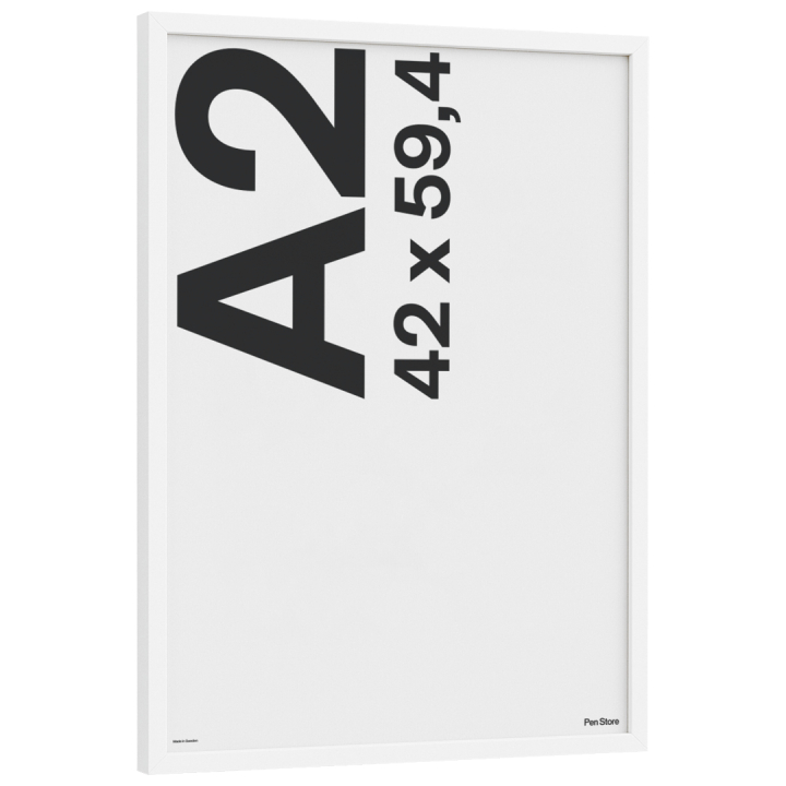 Träram Vit 42x59,4 cm A2 i gruppen Skapande & Hobby / Organisera / Ramar / Vita ramar hos Pen Store (135099)
