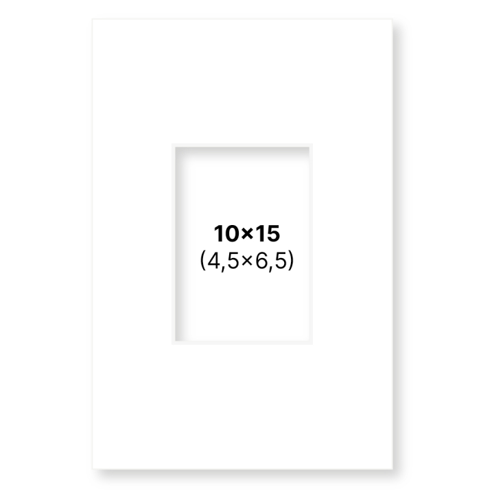 Passepartout Vit 10x15 cm i gruppen Skapande & Hobby / Organisera / Ramar / Passepartout hos Pen Store (135101)