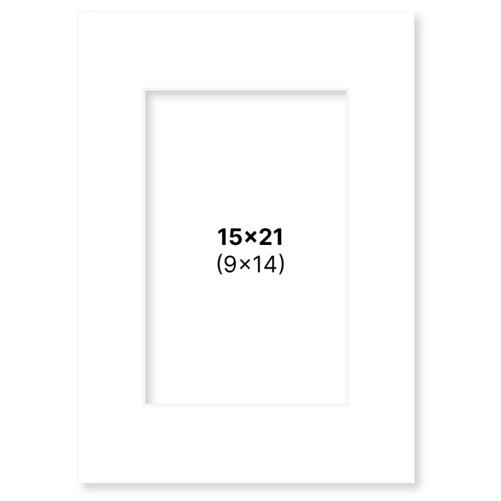 Passepartout Vit 15x21 cm i gruppen Skapande & Hobby / Organisera / Ramar / Passepartout hos Pen Store (135103)