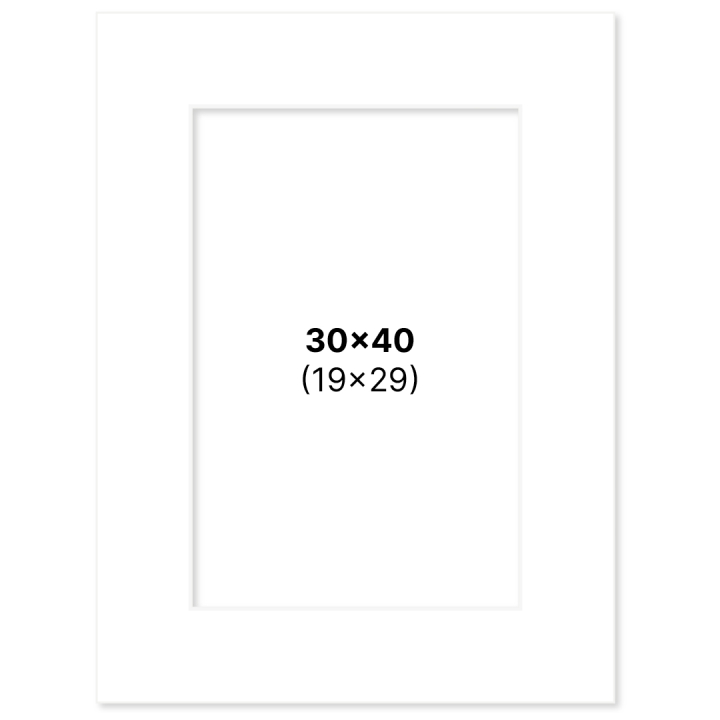 Passepartout Vit 30x40 cm i gruppen Skapande & Hobby / Organisera / Ramar / Passepartout hos Pen Store (135108)