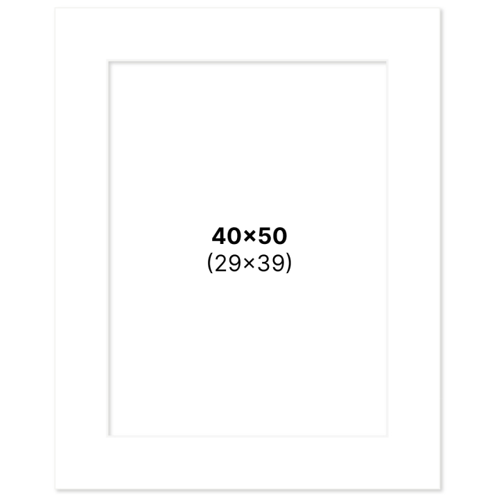 Passepartout Vit 40x50 cm i gruppen Skapande & Hobby / Organisera / Ramar / Passepartout hos Pen Store (135110)