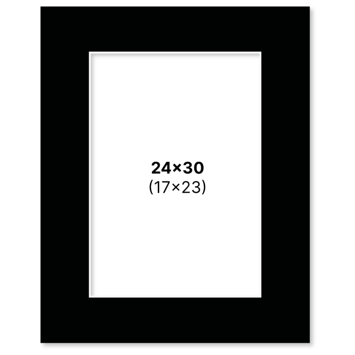 Passepartout Svart 24x30 cm i gruppen Skapande & Hobby / Organisera / Ramar / Passepartout hos Pen Store (135119)