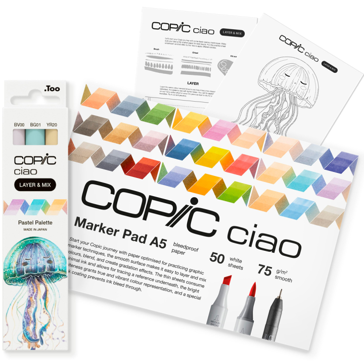 Ciao Layer & Mix 2D Starter Set Pastel i gruppen Pennor / Konstnärspennor / Illustrationsmarkers hos Pen Store (135132)