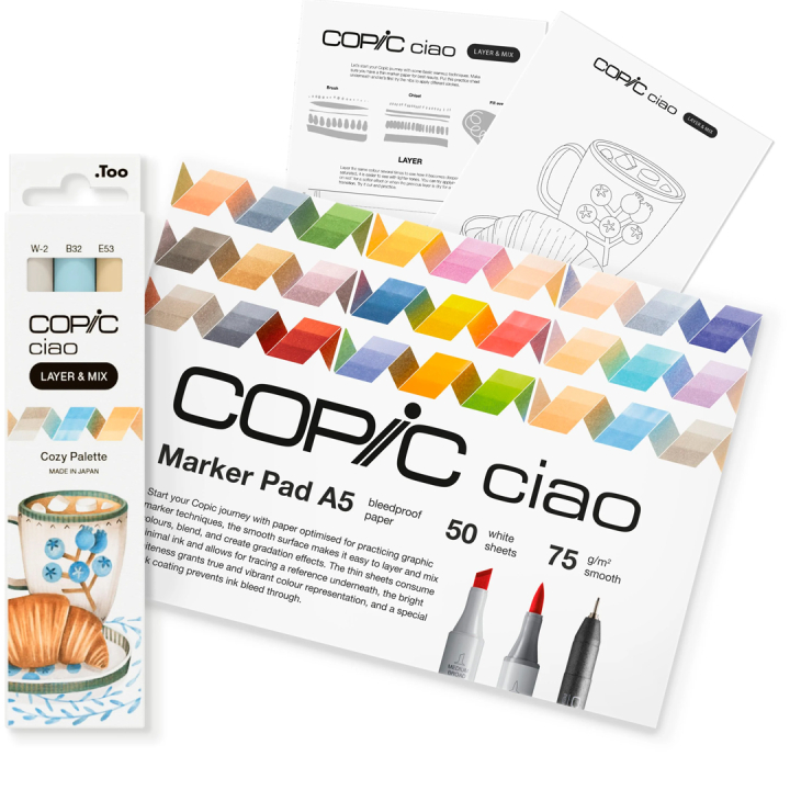 Ciao Layer & Mix 3D Starter Set Cozy i gruppen Pennor / Konstnärspennor / Illustrationsmarkers hos Pen Store (135136)