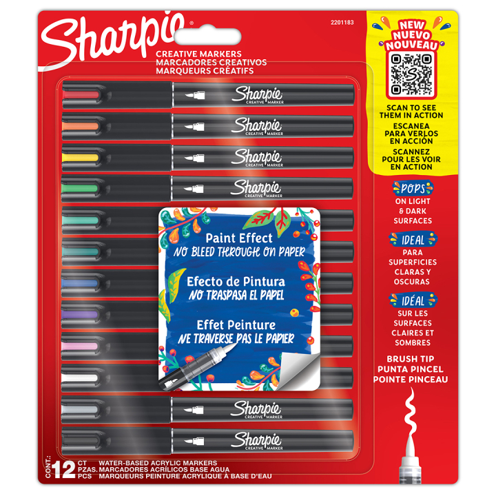 Creative Marker Brush Tip 12-pack i gruppen Pennor / Konstnärspennor / Akrylmarkers hos Pen Store (135429)
