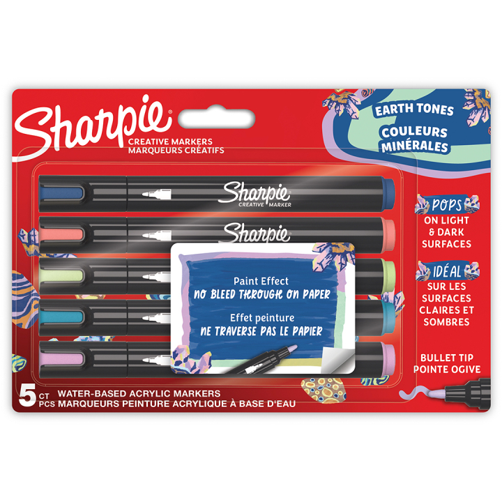 Creative Marker Bullet Tip 5-pack Earth Tones i gruppen Pennor / Konstnärspennor / Akrylmarkers hos Pen Store (135430)