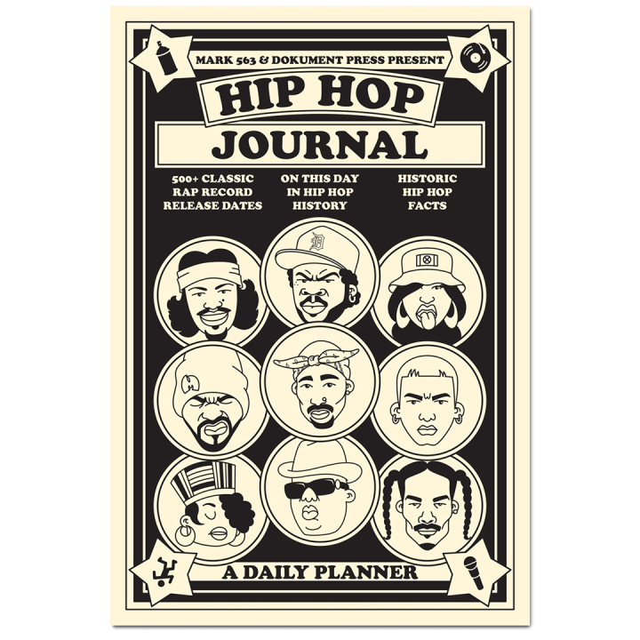 Anteckningsbok Hip Hop Journal: A Daily Planner i gruppen Papper & Block / Kalendrar och almanackor / 12-månaderskalendrar hos Pen Store (135493)