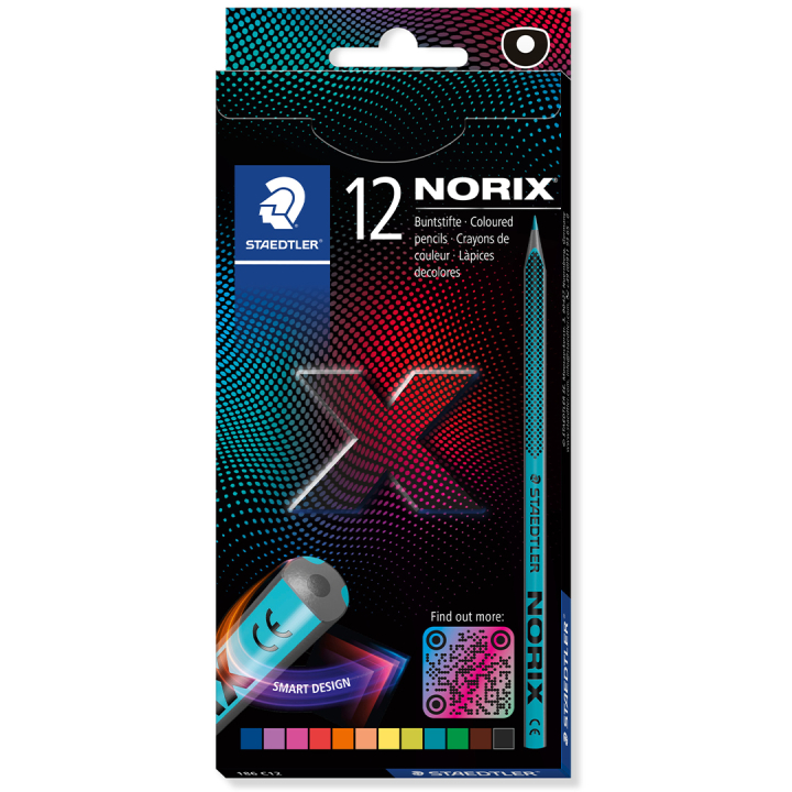 Färgpennor Norix 12-pack i gruppen Kids / Barnpennor / Färgpennor för barn hos Pen Store (135514)