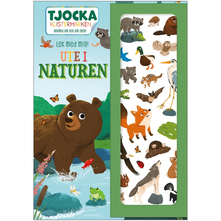 Ute i naturen : Använd om och om igen! i gruppen Kids / Barnpyssel och kreativitet / Målar- och pysselböcker / Pysselböcker hos Pen Store (135542)
