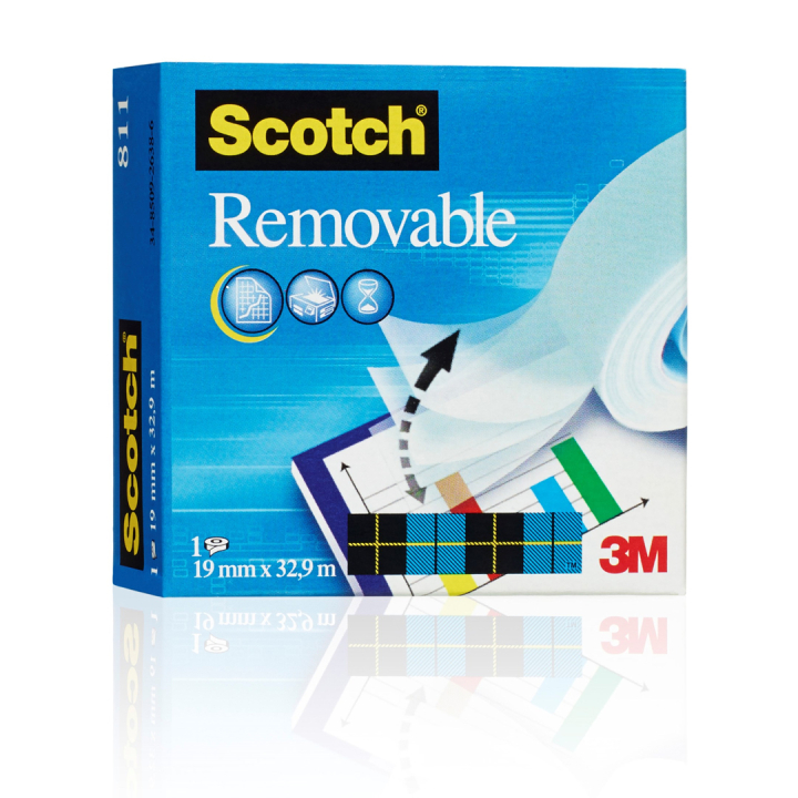 Scotch Tejp 811 Avtagbar 19 mm x 33 m i gruppen Skapande & Hobby / Hobbytillbehör / Tejp hos Pen Store (135565)