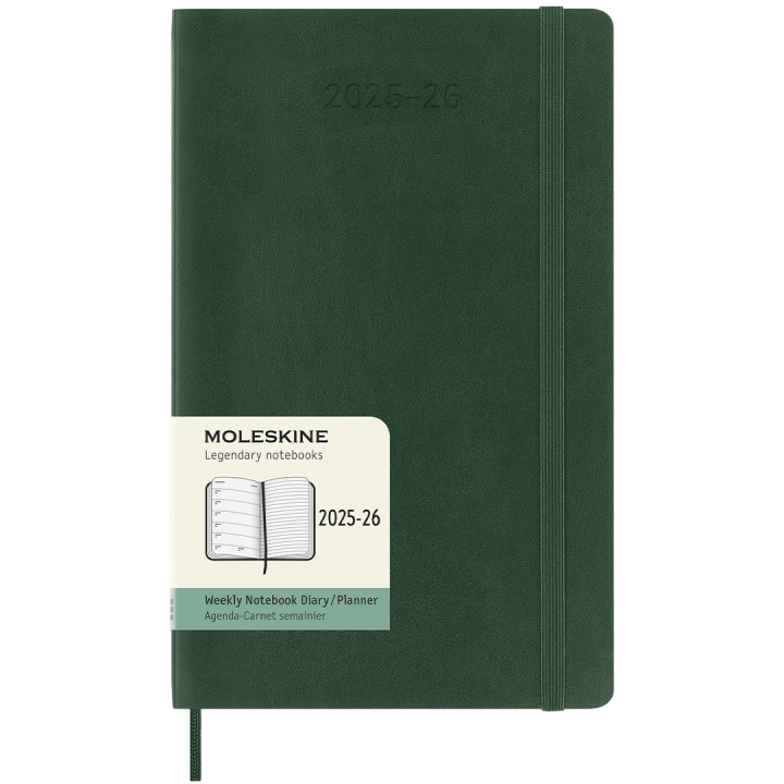 Kalender 18M WeekNote Soft Cover Large Myrtle Green i gruppen Papper & Block / Kalendrar och almanackor / 18-månaderskalendrar hos Pen Store (135603)