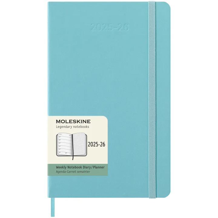 Kalender 18M WeekNote Hard Cover Large Aquamarine i gruppen Papper & Block / Kalendrar och almanackor / 18-månaderskalendrar hos Pen Store (135604)