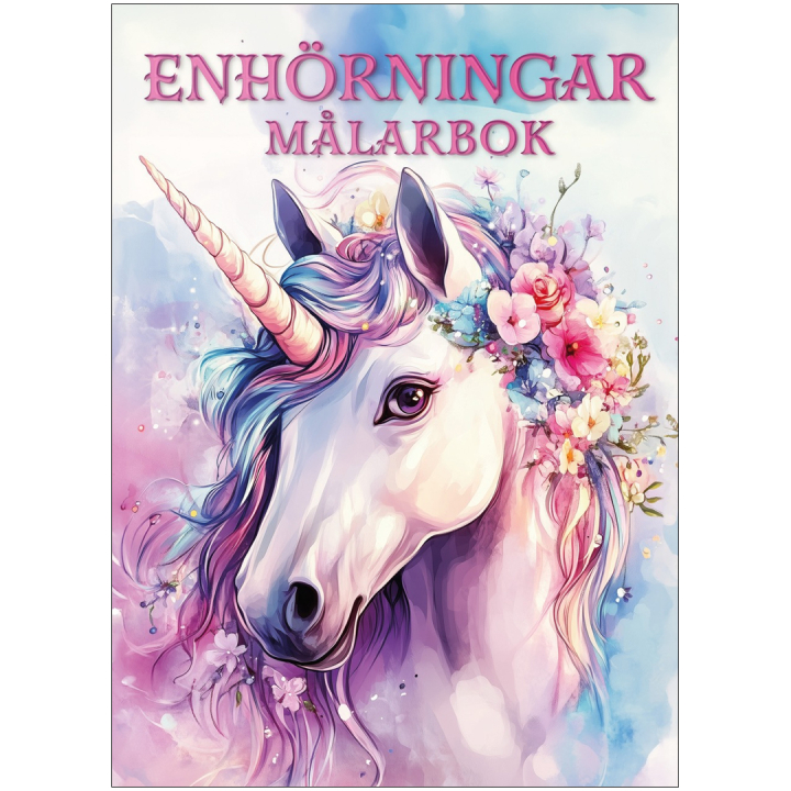 Enhörningar Målarbok i gruppen Skapande & Hobby / Böcker / Målarböcker för barn hos Pen Store (135623)