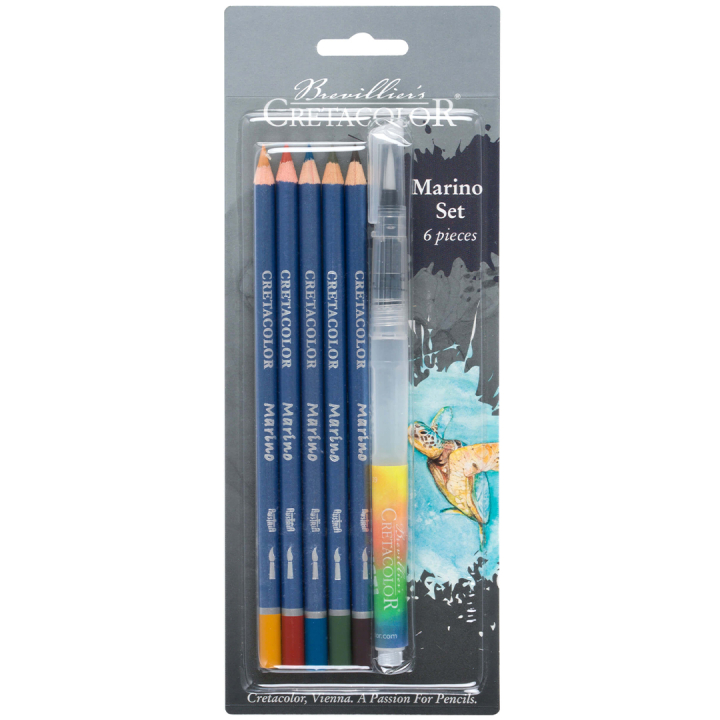Marino Akvarellset 6 delar i gruppen Pennor / Konstnärspennor / Akvarellpennor hos Pen Store (135645)