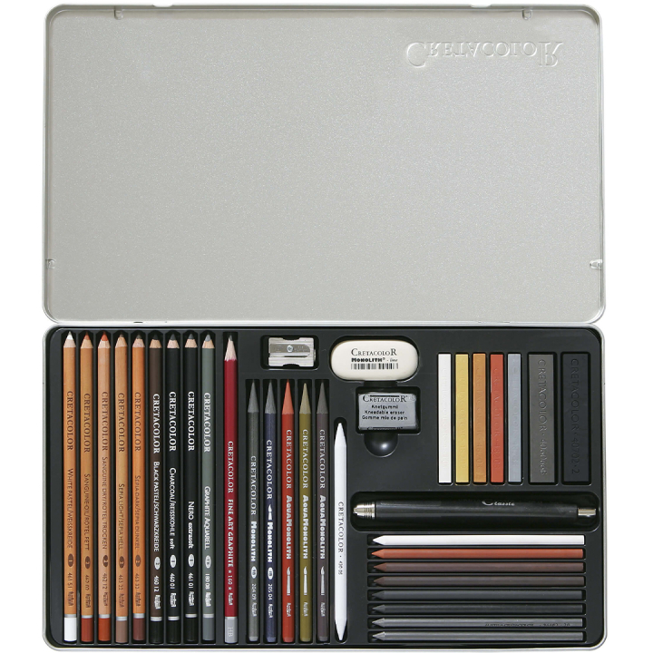 Ultimo tecknarset 35 delar i gruppen Konstnärsmaterial / Kritor och blyerts / Grafit och blyerts hos Pen Store (135653)