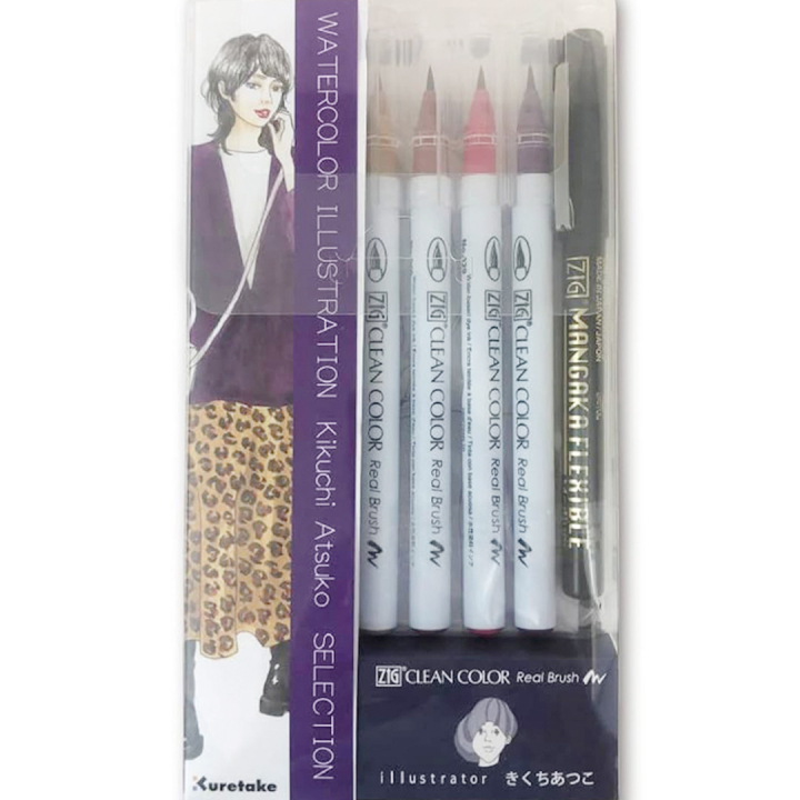 Clean Color Real Brush Illustration 8-set 2 i gruppen Pennor / Konstnärspennor / Penselpennor hos Pen Store (135664)