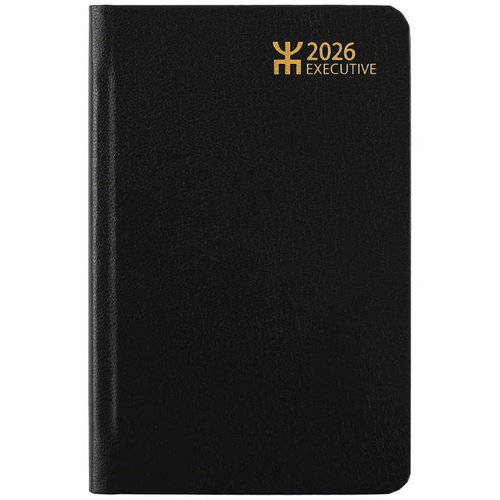 Kalender Executive Svart Konstläder i gruppen Papper & Block / Kalendrar och almanackor hos Pen Store (135871)