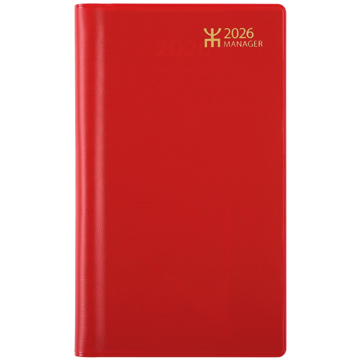 Kalender Manager Röd i gruppen Papper & Block / Kalendrar och almanackor hos Pen Store (135880)