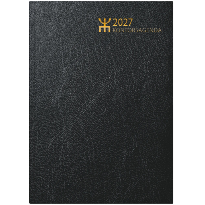 Kalender Kontorsagenda Svart i gruppen Papper & Block / Kalendrar och almanackor / 12-månaderskalendrar hos Pen Store (135893)