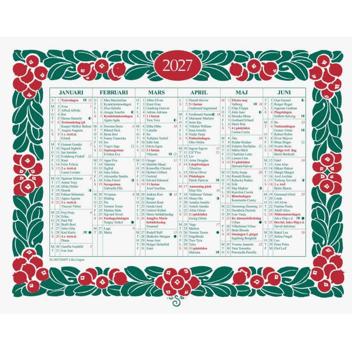 Kalender Lilla Lingon i gruppen Papper & Block / Kalendrar och almanackor hos Pen Store (135902)