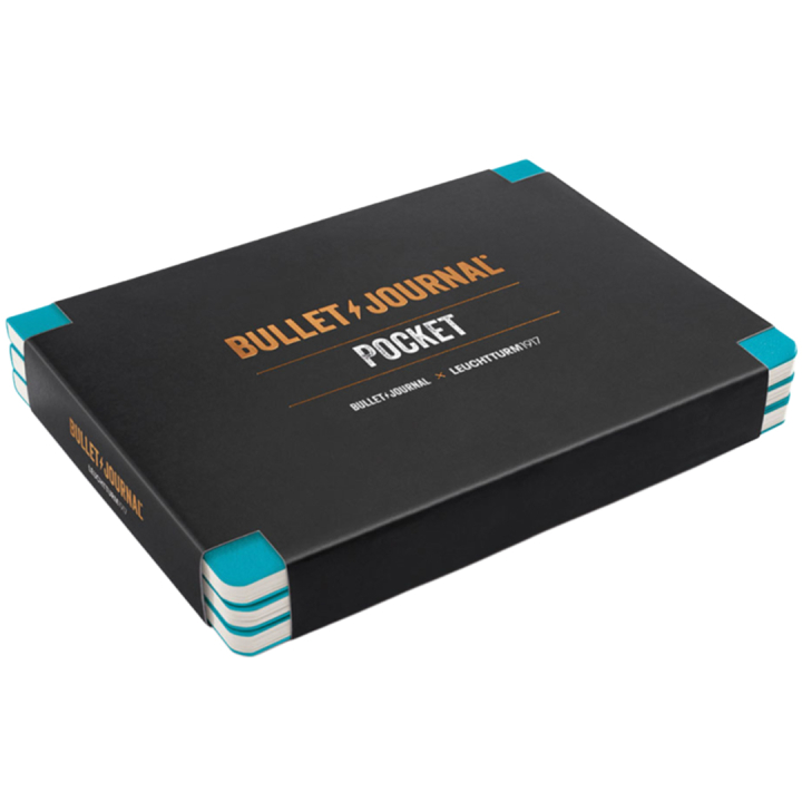 Bullet Journal Pocket 3-pack Turquoise25 i gruppen Papper & Block / Skriva och anteckna / Skrivblock och häften hos Pen Store (136020)