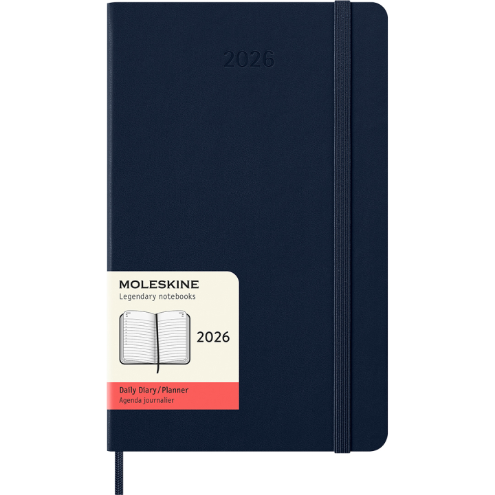 Kalender 12M Daily 2026 Hardcover Large Sapphire Blue i gruppen Papper & Block / Kalendrar och almanackor / 12-månaderskalendrar hos Pen Store (136086)