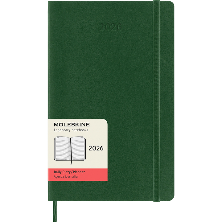 Kalender 12M Daily 2026 Softcover Large Myrtle Green i gruppen Papper & Block / Kalendrar och almanackor / 12-månaderskalendrar hos Pen Store (136088)