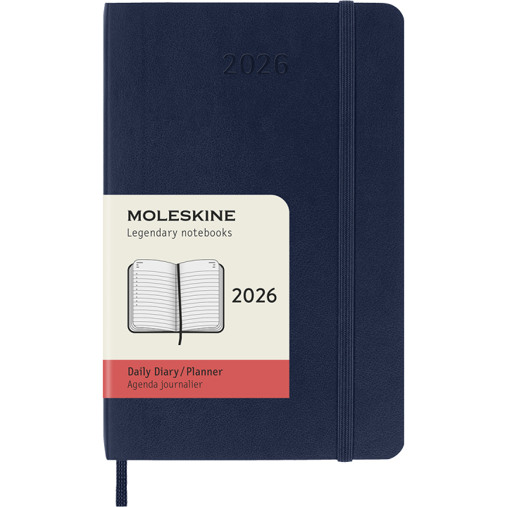 Kalender 12M Daily 2026 Softcover Pocket Sapphire Blue i gruppen Papper & Block / Kalendrar och almanackor / 12-månaderskalendrar hos Pen Store (136096)