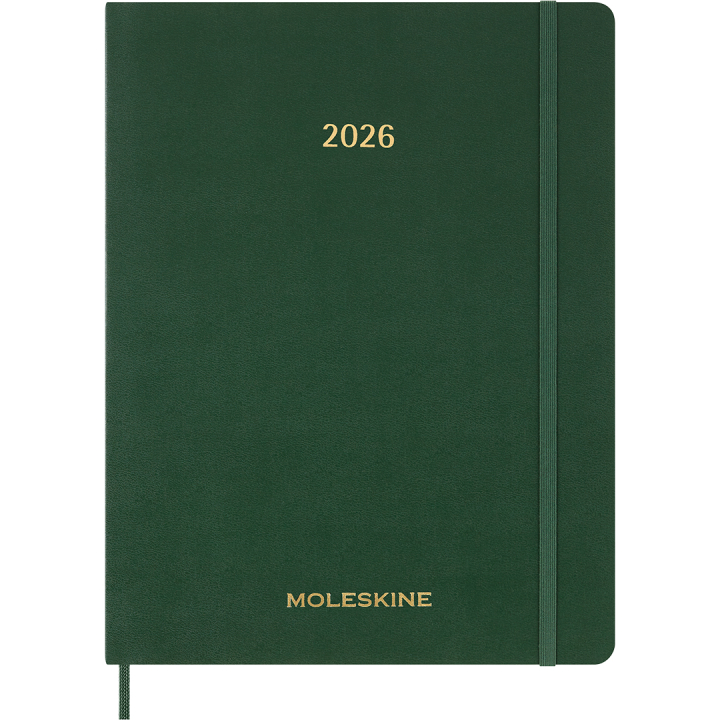 Kalender 12M Weekly Vertical 2026 Essential Softcover XXL Myrtle Green i gruppen Papper & Block / Kalendrar och almanackor / 12-månaderskalendrar hos Pen Store (136135)