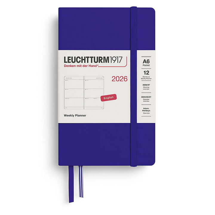 Kalender Weekly Planner 2026 A6 Ink i gruppen Papper & Block / Kalendrar och almanackor / 12-månaderskalendrar hos Pen Store (136266)