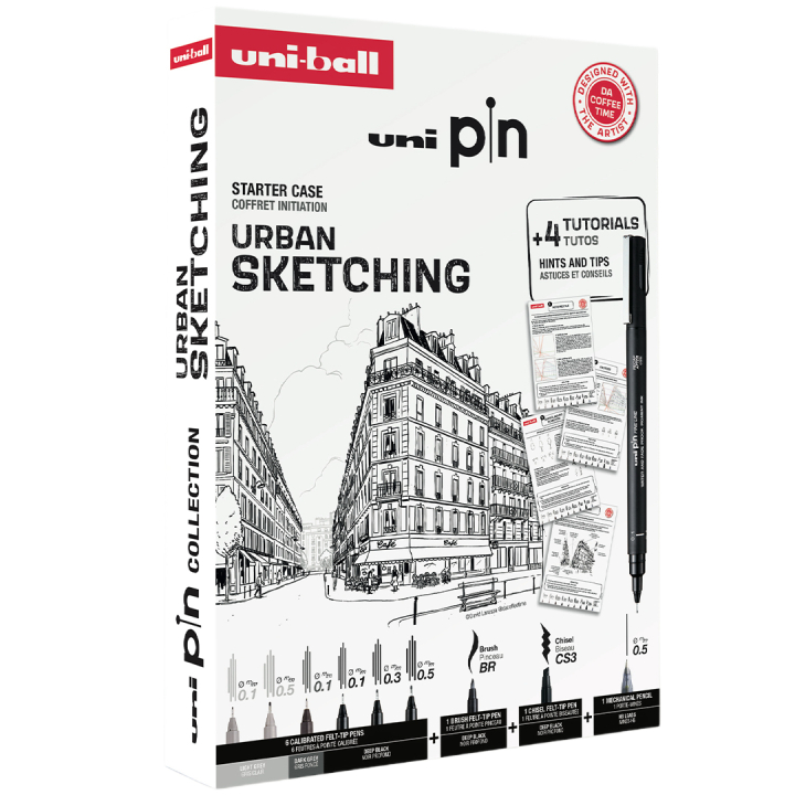 Pin Fine Line Urban Sketching Set i gruppen Pennor / Skriva / Fineliners hos Pen Store (136285)