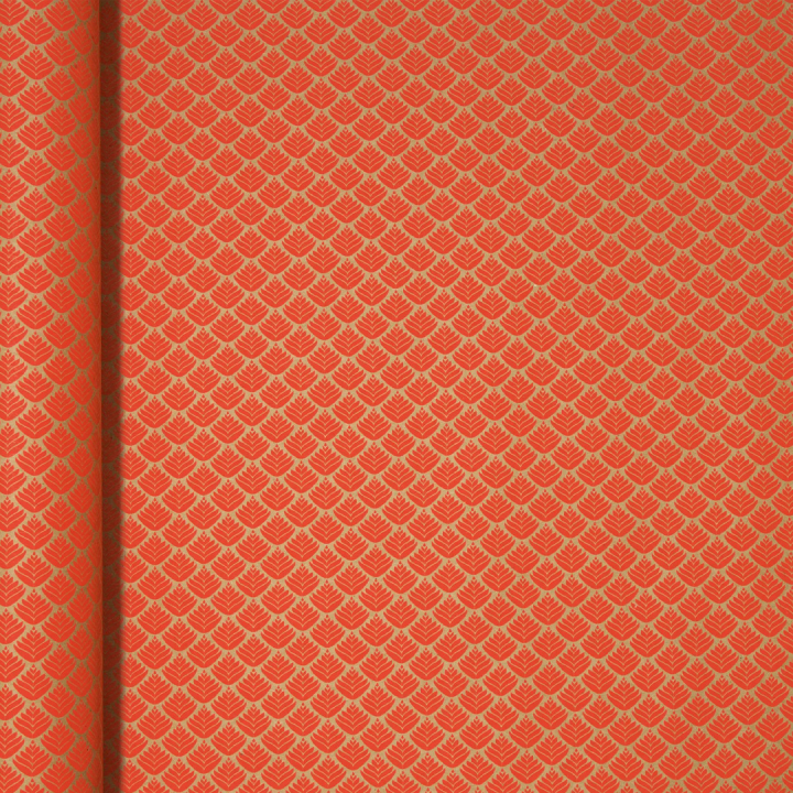 Presentpapper 35cm x 5m Kraft Red Flowers i gruppen Skapande & Hobby / Högtider och säsong / Inslagning hos Pen Store (136355)