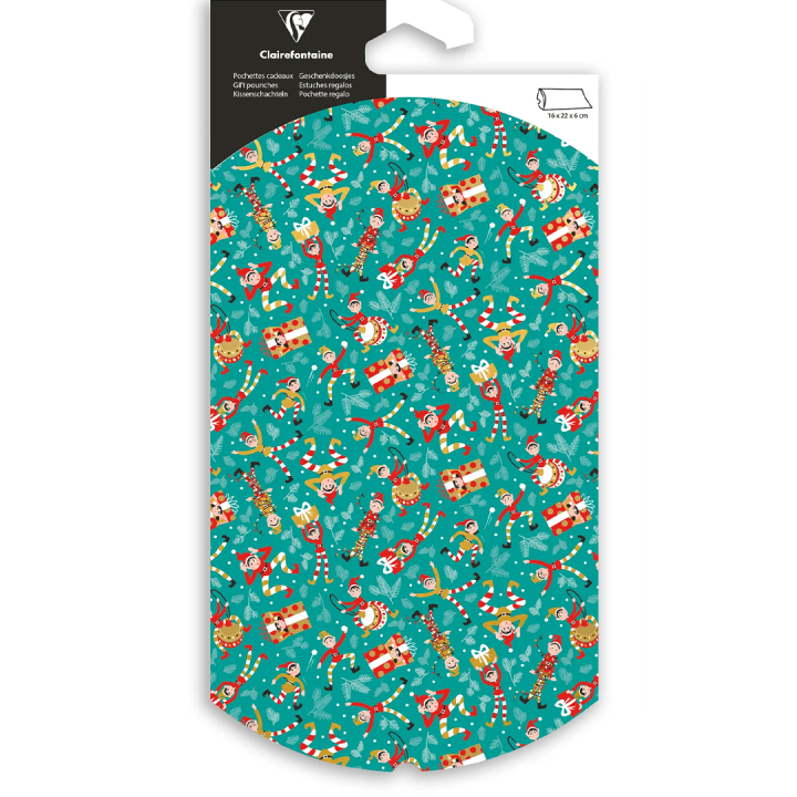 Gift pocket 16x22cm Elves i gruppen Skapande & Hobby / Högtider och säsong / Inslagning hos Pen Store (136357)
