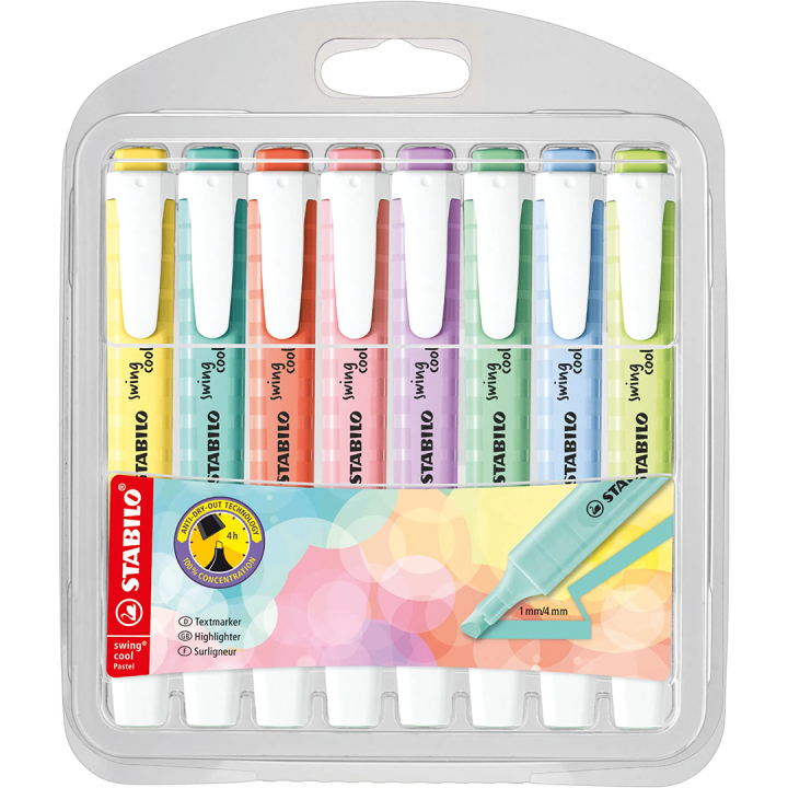 Swing Cool Pastell 8-pack Set 1 i gruppen Pennor / Märkning och kontor / Överstrykning hos Pen Store (136793)