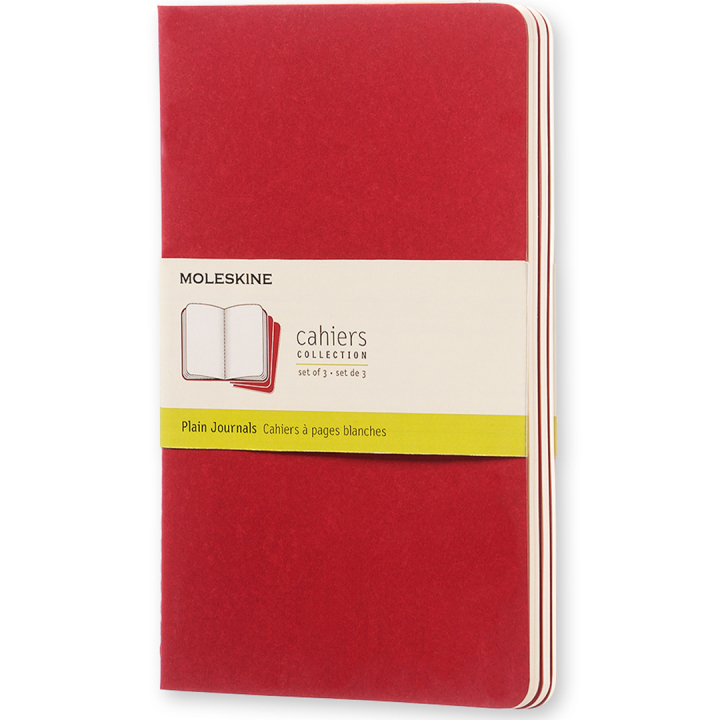 Cahier Notebook Large Red Olinjerad i gruppen Papper & Block / Skriva och anteckna / Anteckningsböcker hos Pen Store (136812)