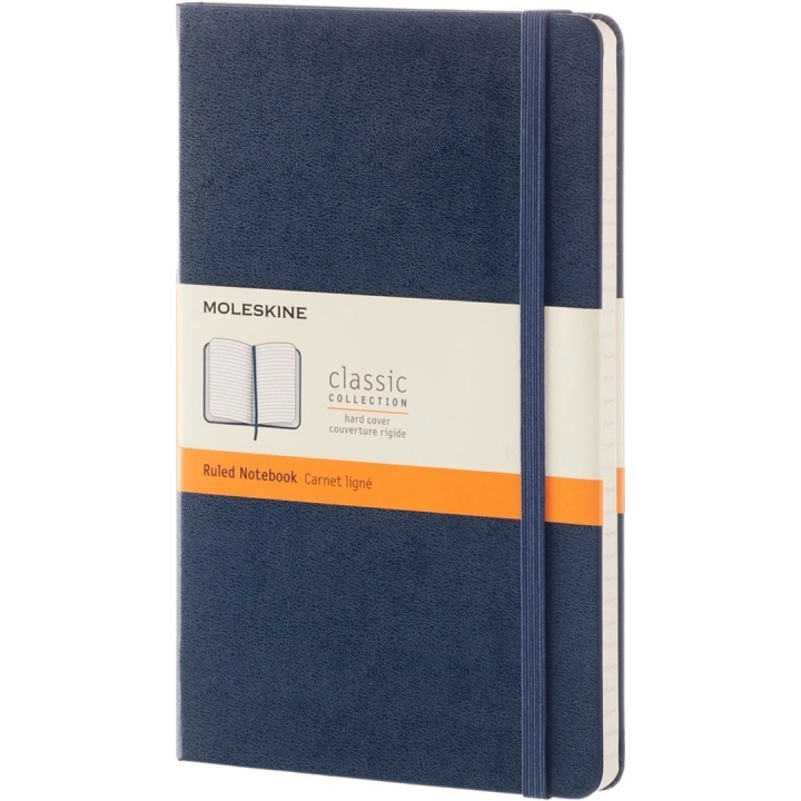 Classic Hard Cover Notebook Large Blue i gruppen Papper & Block / Skriva och anteckna / Anteckningsböcker hos Pen Store (136821_r)