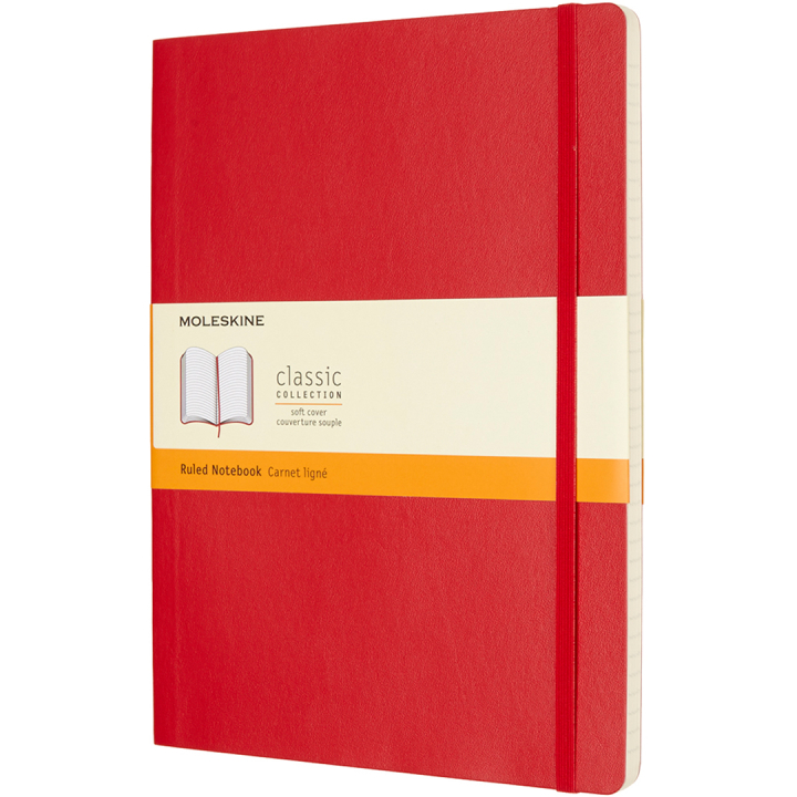Classic Soft Cover Notebook XL Red i gruppen Papper & Block / Skriva och anteckna / Anteckningsböcker hos Pen Store (136831_r)